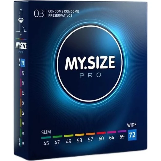 Preservativi My.Size Pro 72 mm, 3 pezzi