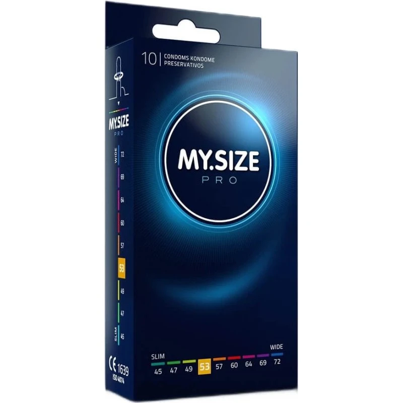 My.Size PRO Preservativi 53mm - Confezione da 10 pezzi