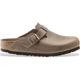Birkenstock Boston LEOI - Zoccoli in Pelle Marrone