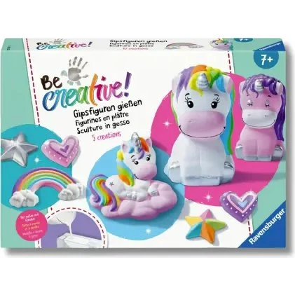 Ravensburger Be Creative Unicorni Sculture in Gesso 7+