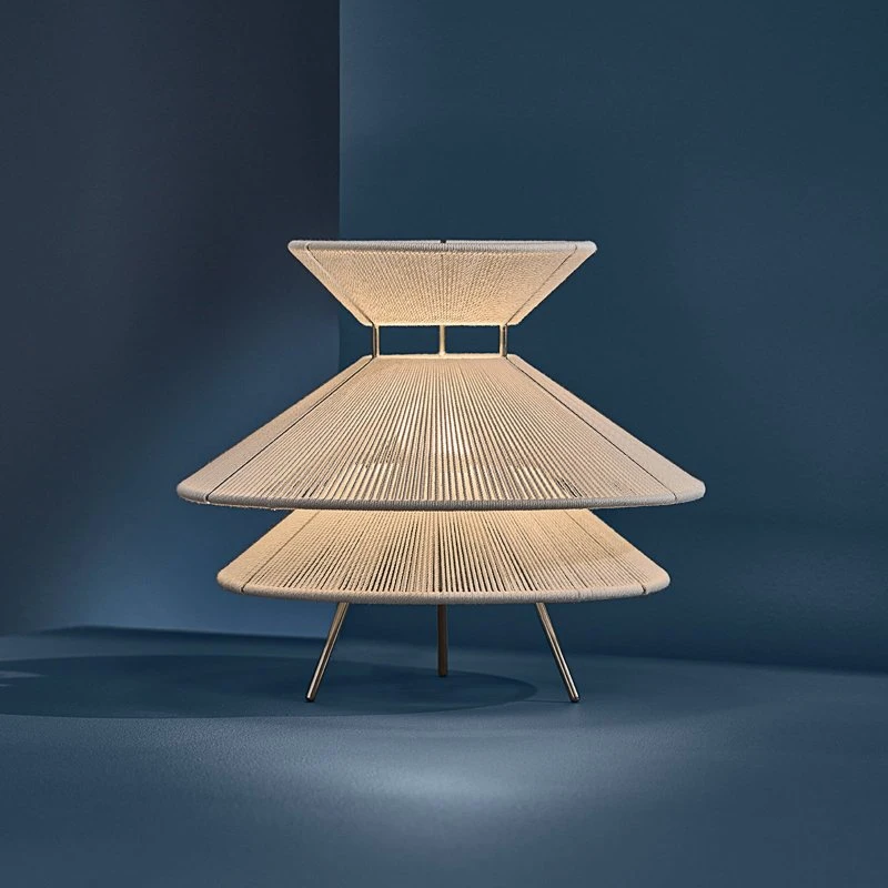 Frandsen Lampada da Tavolo Kiku Bianco Ø35,5 cm