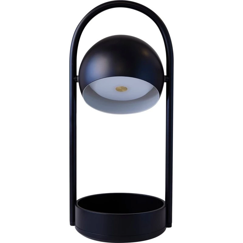 FRANDSEN Lampada da tavolo LED Ball Portable - Nero
