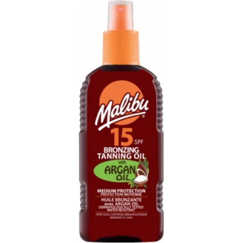 Malibu Bronzing Tanning Oil Spray Argan Oil SPF 15 - 200 ml