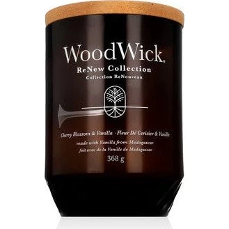 Woodwick ReNew Candela Cherry Blossom & Vanilla 184g
