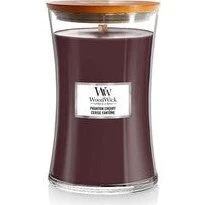Woodwick Candela Profumata Phantom Cherry Grande con Stoppino in Legno