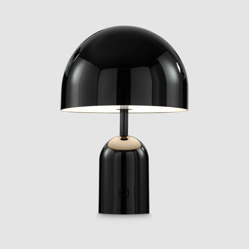 Tom Dixon Lampada da tavolo Bell Portable Nera 28 cm