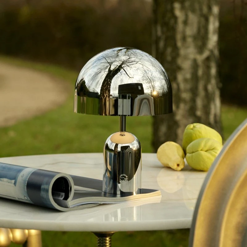 Tom Dixon Lampada da tavolo Bell Portable Silver