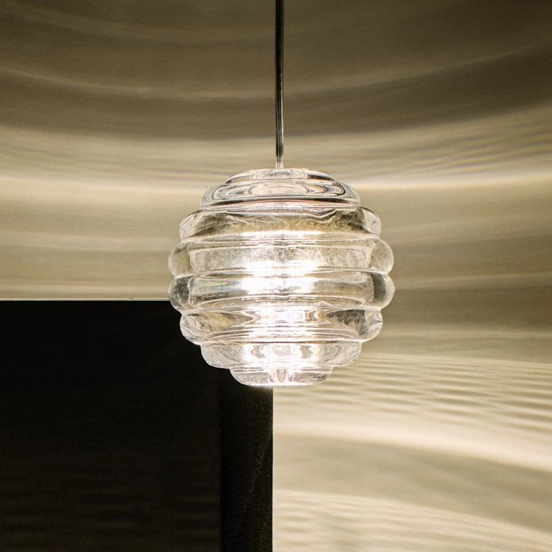 Tom Dixon Lampada a Sospensione Press Sphere Trasparente Ø 14 cm