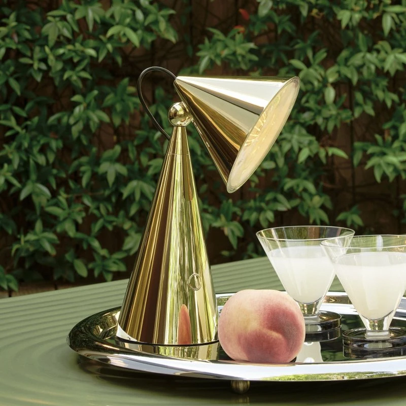 Lampada da tavolo Pose Oro Tom Dixon Ricaricabile