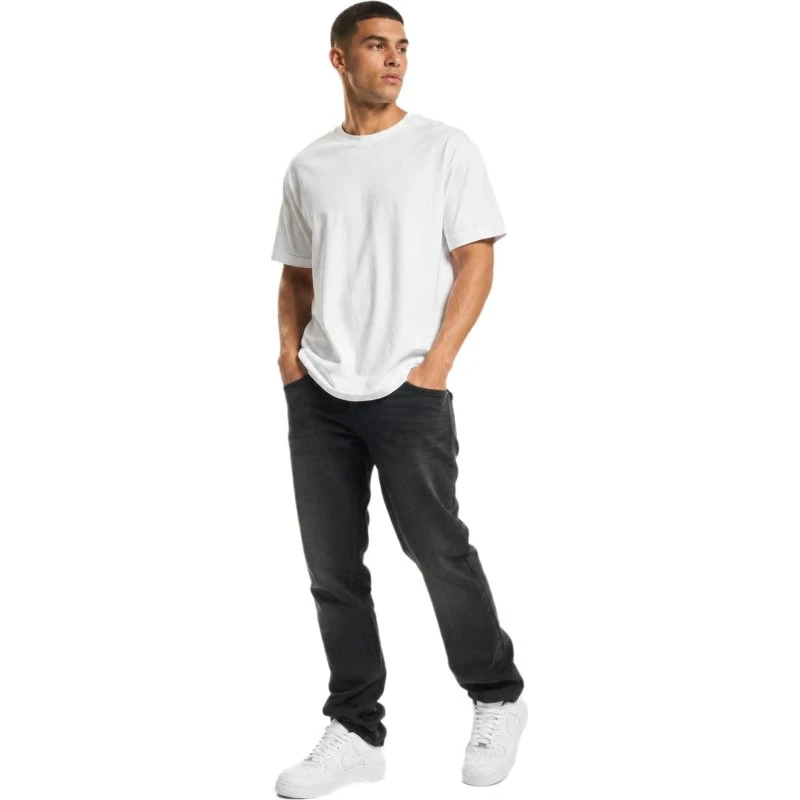 Urban Classics Jeans Stretch in Cotone Nero da Uomo