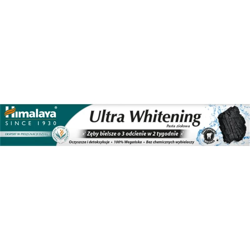 Himalaya Ultra Whitening Dentifricio alle Erbe con Carbone 75 ml