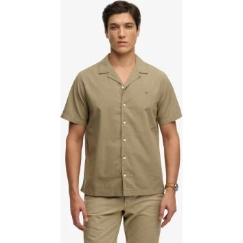 Camicia Superdry Cabana Verde-Marrone