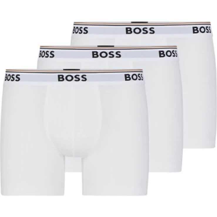 Hugo Boss Confezione da 3 Boxer Bianchi - Taglia S