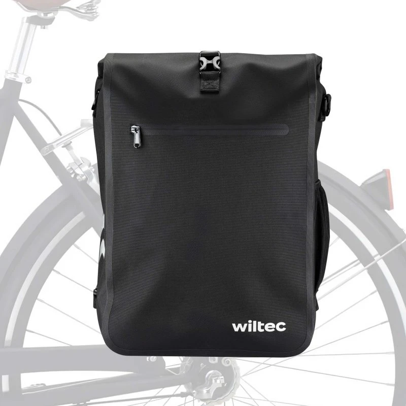 Wiltec Borsa Bici 3in1 25L Nera Impermeabile