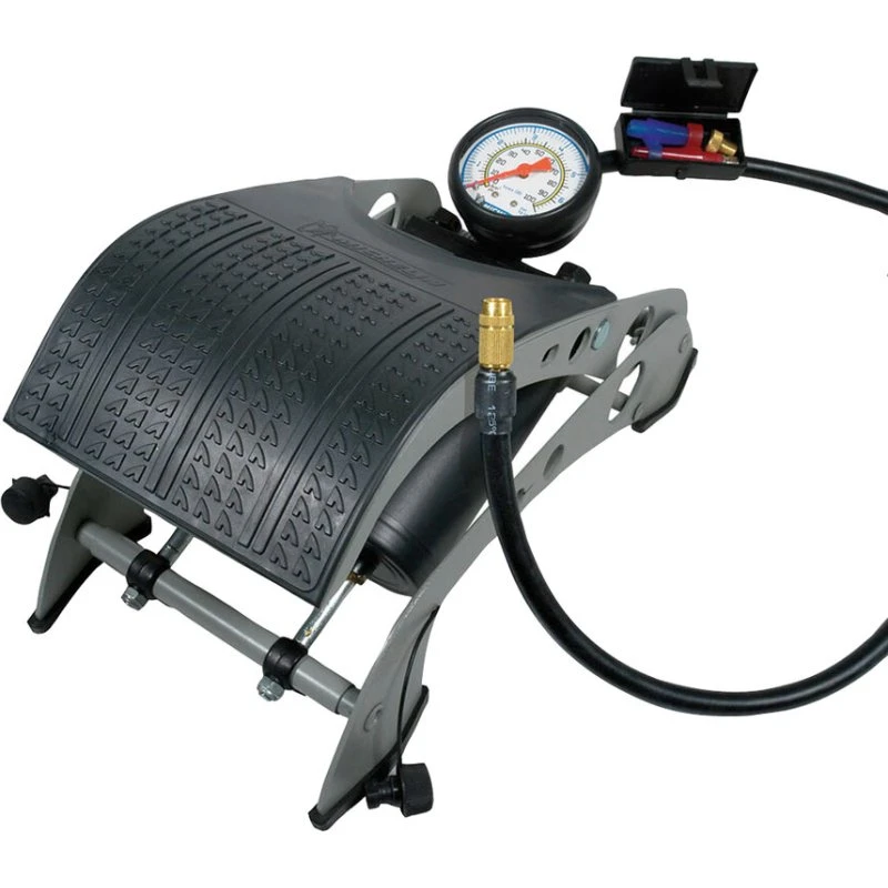 Pompa a pedale doppia Michelin con manometro