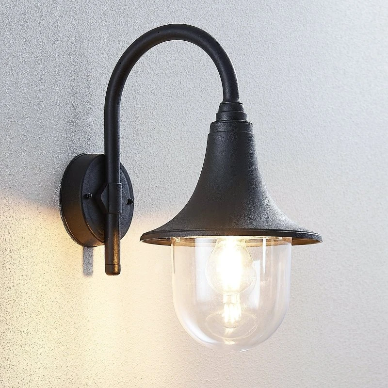 Applique da esterno Lindby Nalevi Black