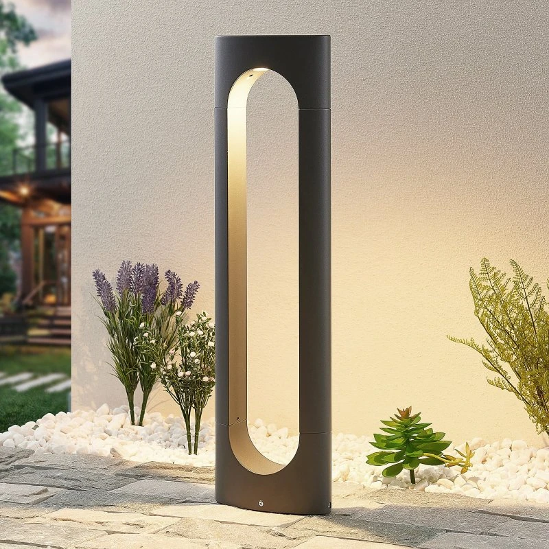 Lucande Fenti Lampada LED da Giardino H65 Grigio Scuro