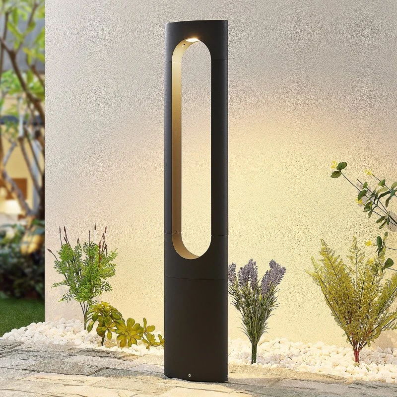 Lucande Lampada LED da Giardino Fenti H90 Grigio Scuro