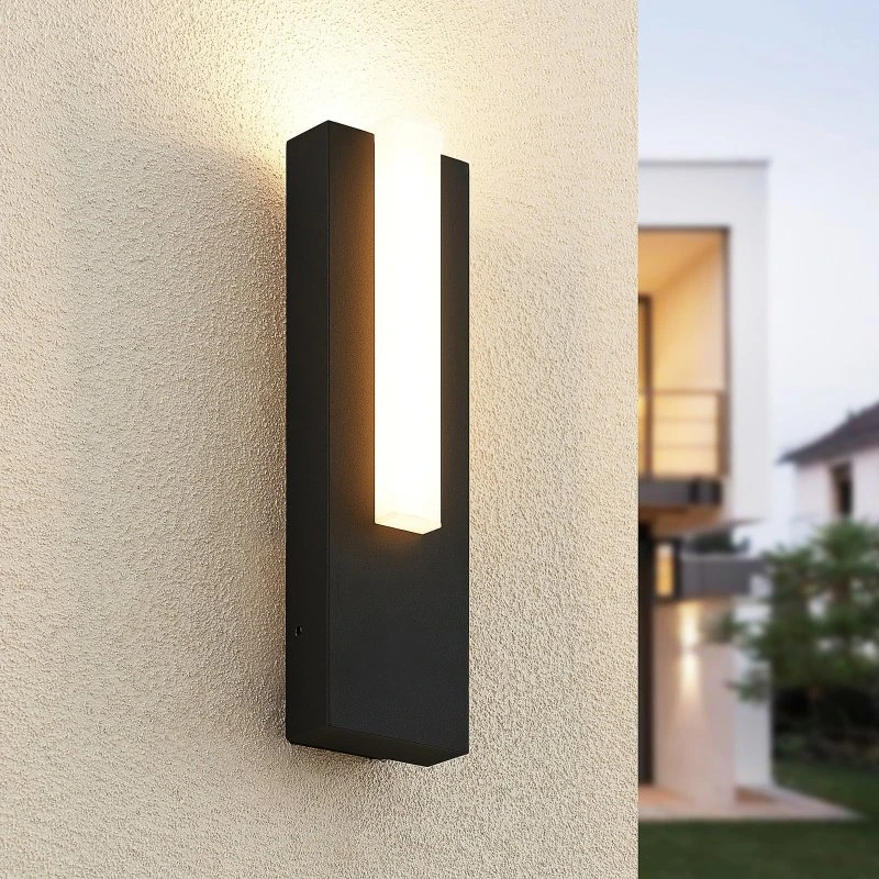 Lucande Applique da Parete Esterna Virgalia Grafite - LED IP65
