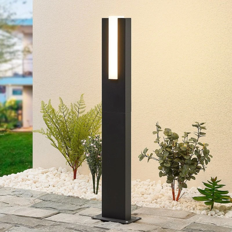 Lucande Lampione LED Virgalia 65cm Antracite IP65