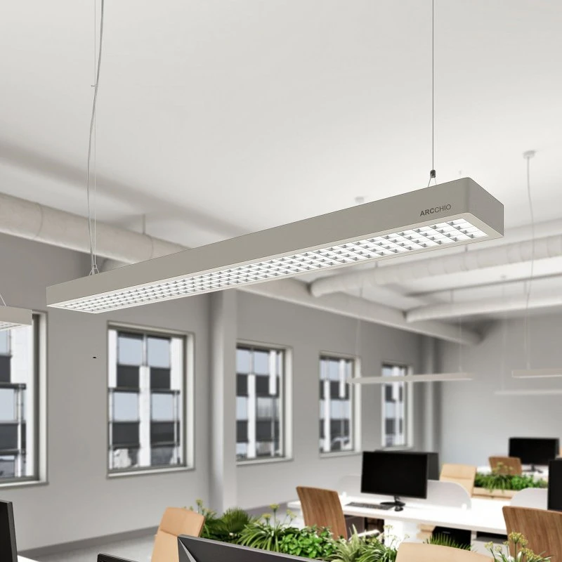 Lampada LED a sospensione Arcchio Susi Argento 120 cm DALI