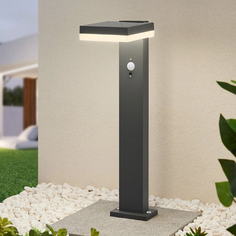 Lindby Laira Lampada da Giardino Solare con Sensore - Antracite