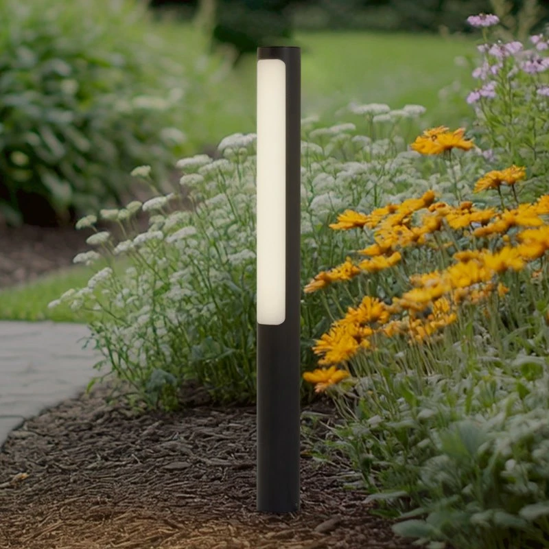 Lucande Tuberia Lampada LED da Giardino in Alluminio Grigio Scuro