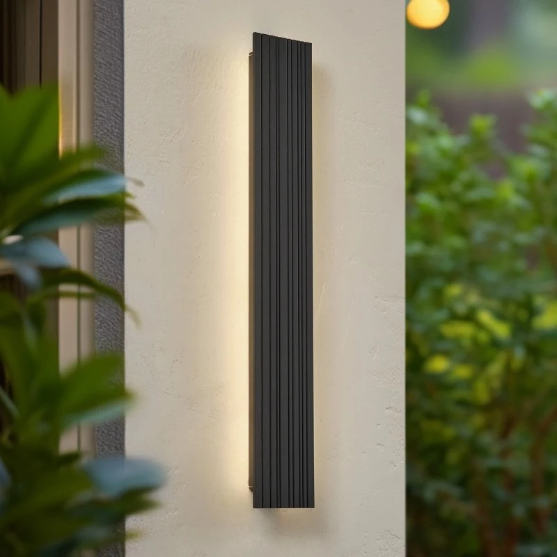 Lucande Applique da esterno LED Melira, 60 cm, Antracite