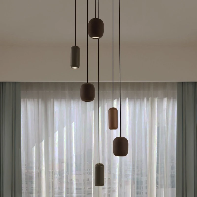 Lucande Lampada a Sospensione Narion - 6 Luci, Design Moderno