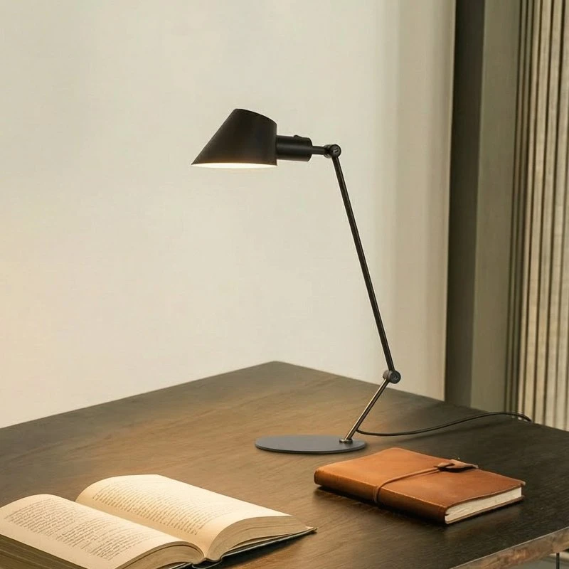 Lampada da tavolo Lindby Corali, Nero, Metallo, 64cm