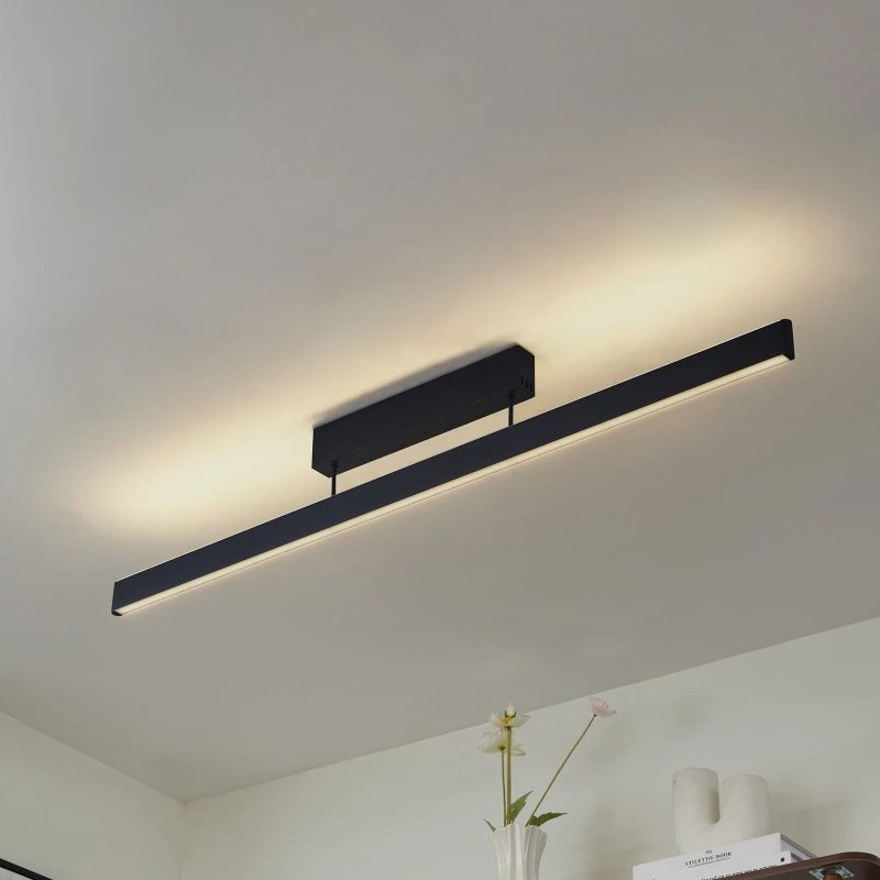 Lucande Plafoniera LED Smart Mylosh Nera CCT Tuya