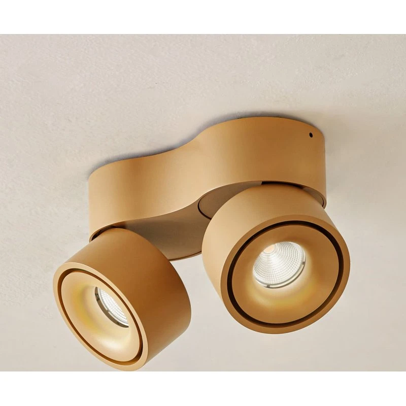 Arcchio Faretto da Soffitto LED Rotari 2 Luci, Marrone, 8,9W