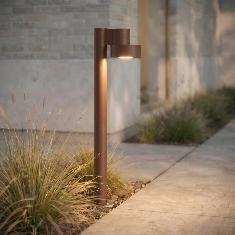Lucande Elune Lampione LED Marrone 77 cm IP44