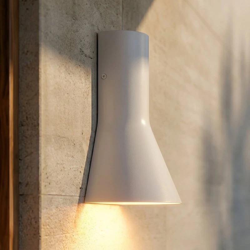 Applique da esterni LED Lucande Zephy Up/Down Grigio Chiaro