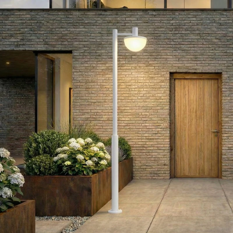Lampada LED da esterno Lucande Toras, grigio chiaro, CCT dimmerabile