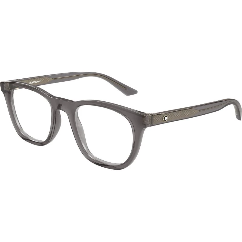 Montblanc MB0422O 009 Occhiali da Vista Squadrati in Acetato Grigio