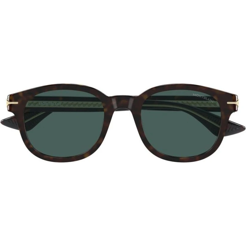 Montblanc MB0435S Occhiali da Sole Uomo Avana Rotondi 51mm