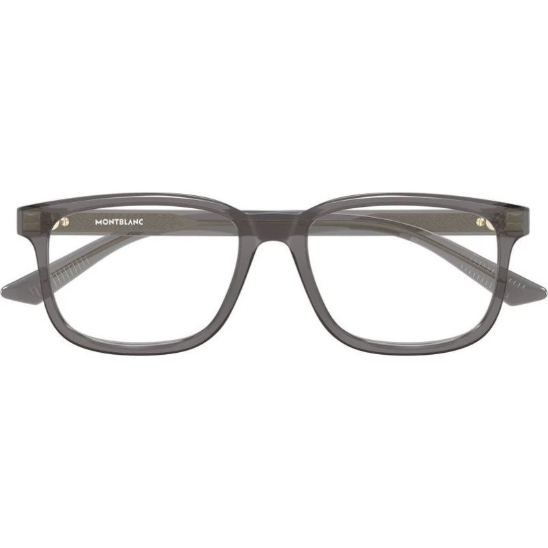 Montblanc MB0452O Occhiali da Vista Uomo Squadrati in Acetato Grigio