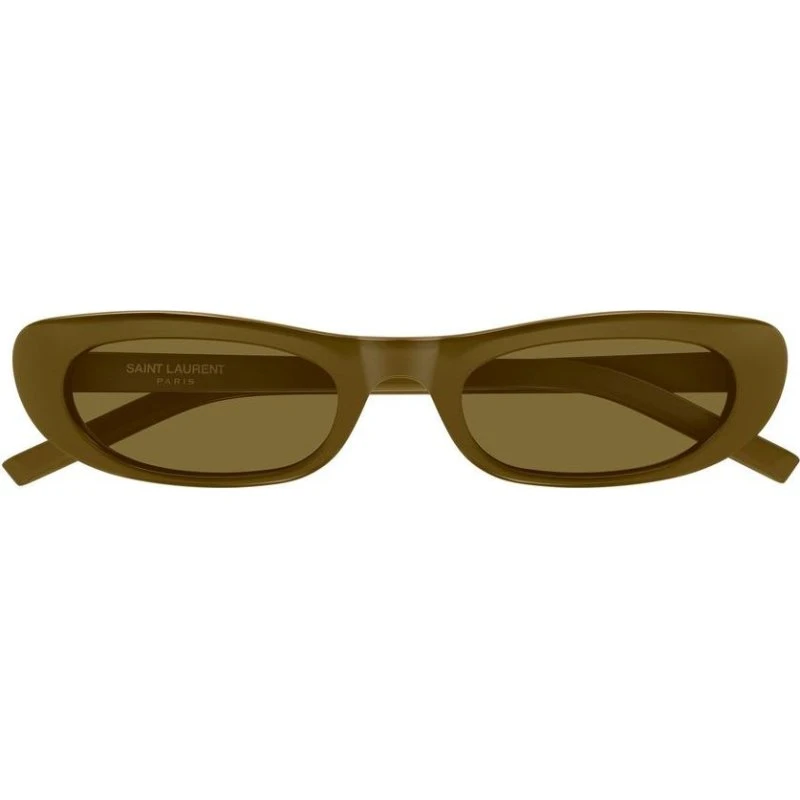 Saint Laurent SL 557 Shade Occhiali da Sole Donna Marrone Rotondi