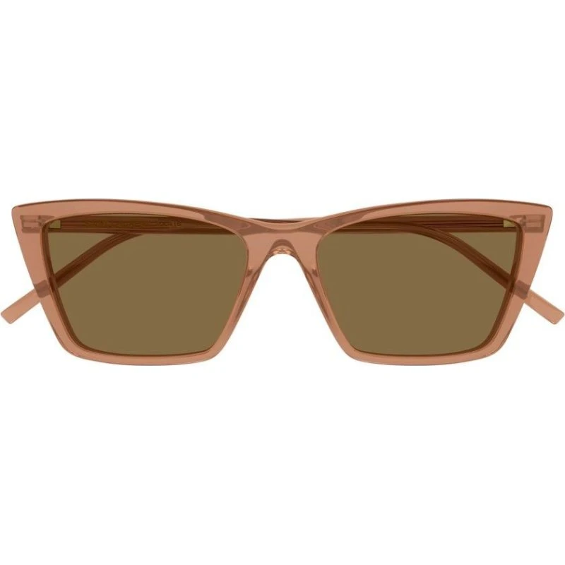 Saint Laurent Mica Thin Sun SL 737 Occhiali da Sole Marrone Squadrati