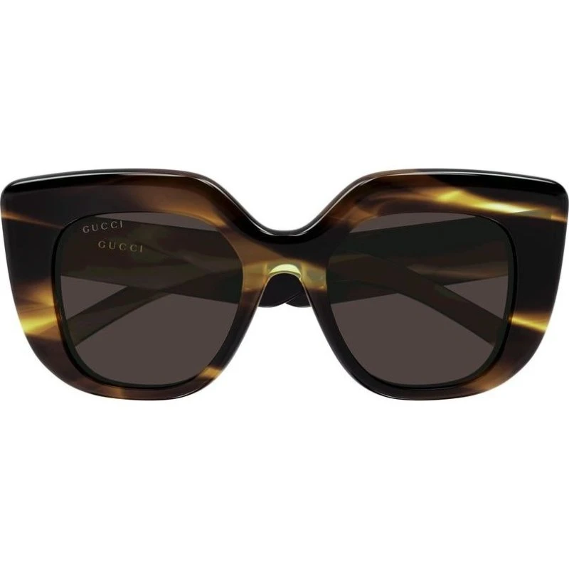 Gucci GG2030S Occhiali da Sole Donna Squadrati Marrone/Havana