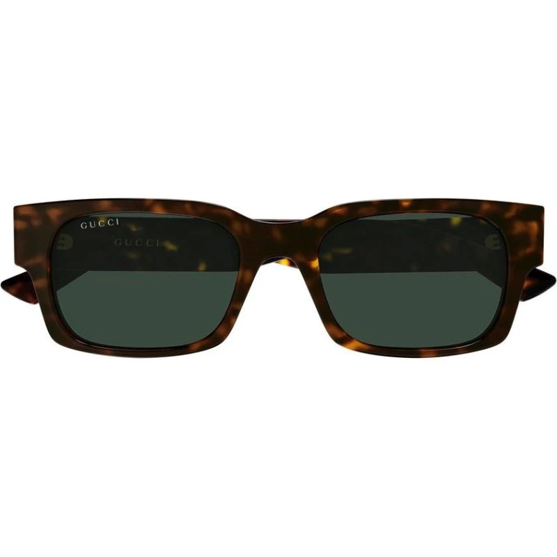 Gucci GG2084S Occhiali da Sole Uomo Squadrati Avana e Verde