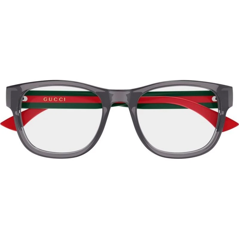 Gucci GG0004ONN Occhiali da Vista Quadrati Grigio Uomo
