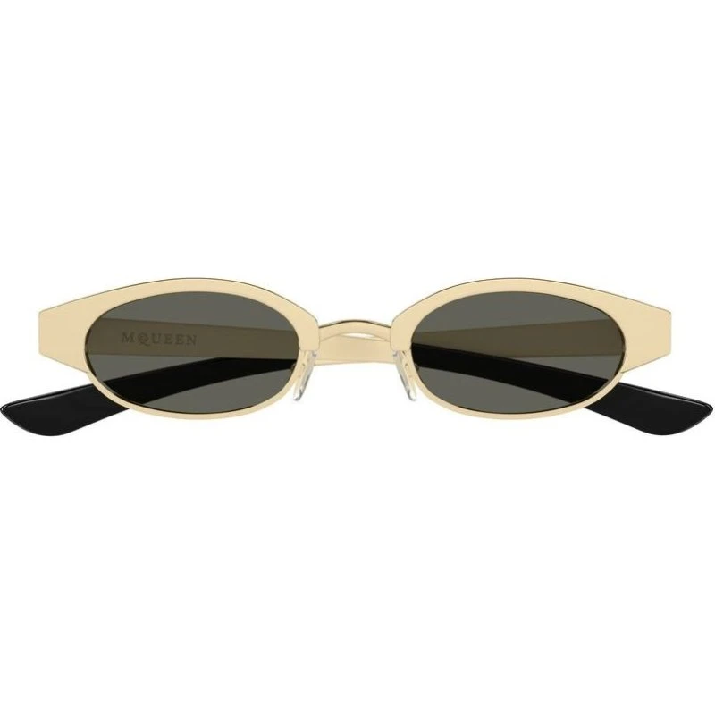 Alexander McQueen Occhiali da Sole AM0545S Oro e Grigio