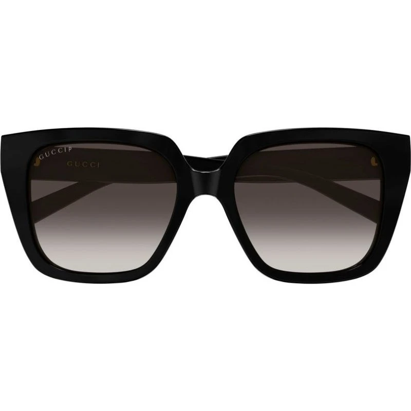 Gucci GG2102S Occhiali da Sole Farfalla Nero e Grigio Polarizzati