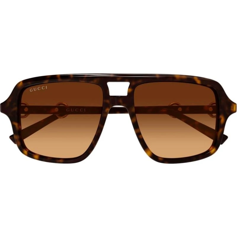 Gucci GG2052S Occhiali da Sole Donna Avana Pilot 55mm