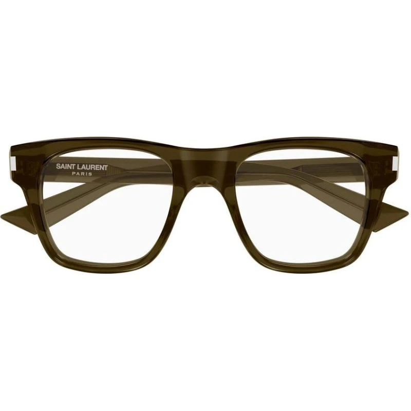 Saint Laurent SL 875 Opt Occhiali da Vista Uomo Marrone Squadrati