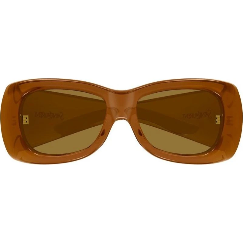 Saint Laurent SL 901 Howl Occhiali da Sole Squadrati Marroni