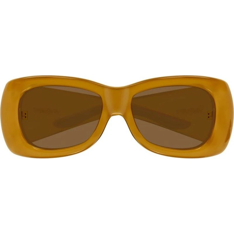 Saint Laurent SL 901 Howl Occhiali da Sole Squadrati Giallo e Marrone