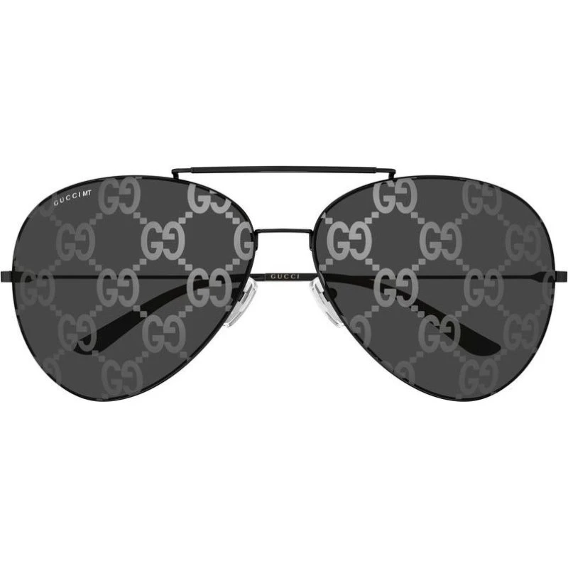 Gucci GG2172S Occhiali da Sole Uomo Pilot Rutenio e Lenti Grigie